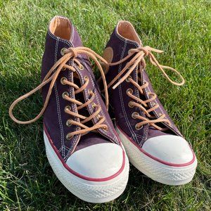 Heeled Purple Converse